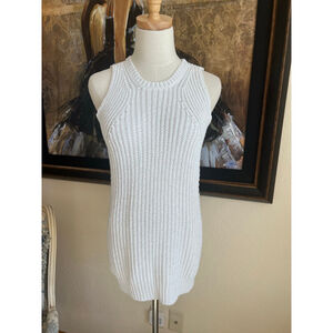 J.McLaughlin White Knit Tank Top M